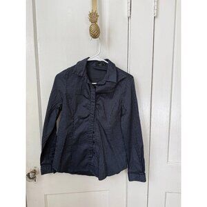 BOSCH women’s size 40 medium dark striped blouse